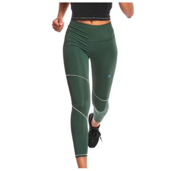 Janji Pants - Janji Deviation 7/8 Running Right Legging Womens S Small Green